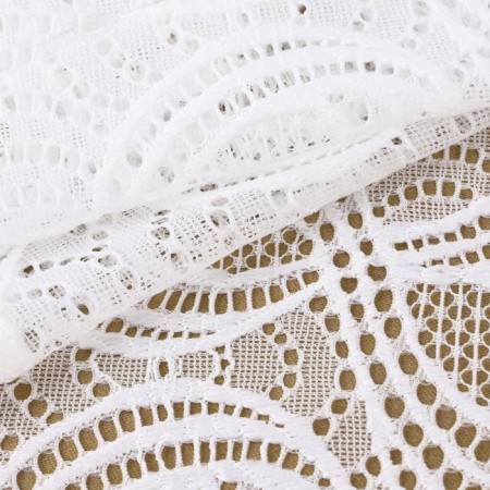 Lace elastic fabric, 180 mm × 2.7 ± 0.5 m, white color-1