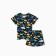 Set for a boy home (T -shirt/shorts) "dinosaurs", blue color, height 122