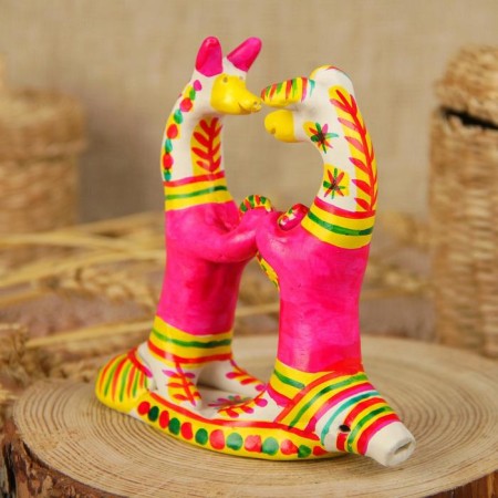 Filimonovskaya toy "Fox with a rooster"-9