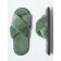 Slippers Women's cross open nose, size 39-41, emerald color