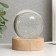 Souvenir glass backlight "Ball of constellations" d = 6 cm stand wood, usb 6.5x6.5x7.5 cm