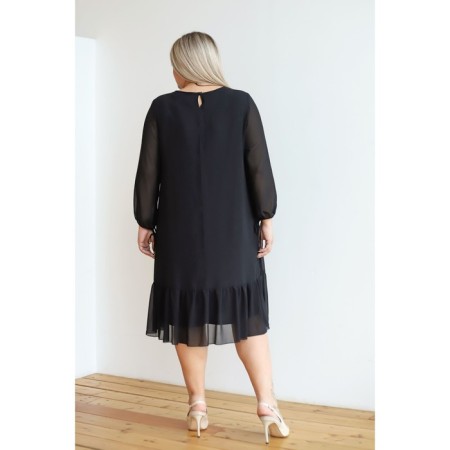 Female dress, size 54, coal color-4