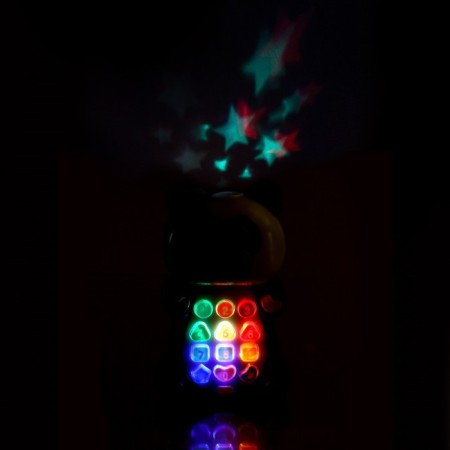 Musical training toy "Panda", with a projector, works from batteries-3