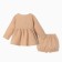 Kit for a girl (tunic, shorts) minku, beige color, size 62-68