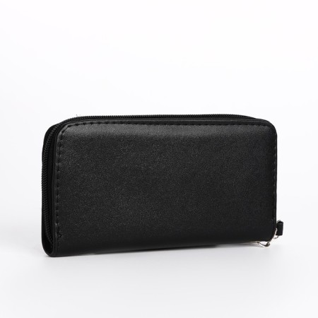 Women's wallet with lightning, black color-1