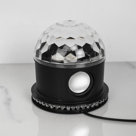 Light device "Around the sphere" 12 cm, speaker, glow RGB, 220 V, black-2