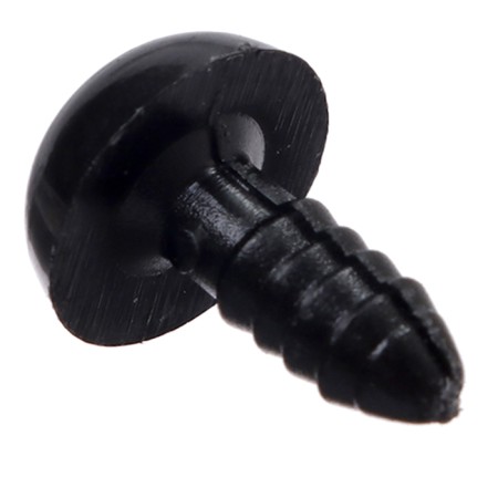 Screw eyes with plugs, set of 30 pcs., Size 1 pc. - 1.2 cm, black color-2
