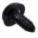 Screw eyes with plugs, set of 30 pcs., Size 1 pc. - 1.2 cm, black color