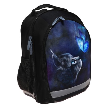 School backpack, 37 x 27 x 16 cm, ergonomic back, calligrata b "Cat"-6
