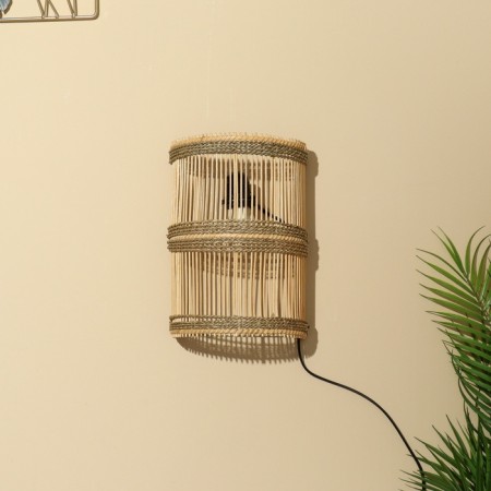 Lamp wall -mounted from the rattan "Kahaya" 1x120W, E27, 20x14x32 cm-3