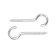 Boar-half-decisor, tundra, white zinc, 3x50 mm, 10 pcs