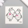 Tattoo on the body Black "lamb" 6x6 cm