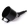 Flood funnel with an angular nose, with a net, collapsible, diameter 123 mm, length 325 mm, mix