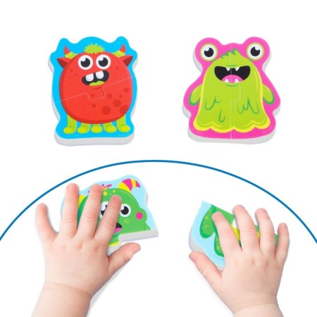 Soft puzzle for kids "monsters", 10 puzzles, crumb I-3