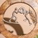 Interior souvenir in the wooden ring "Labor" 30x8x33 cm