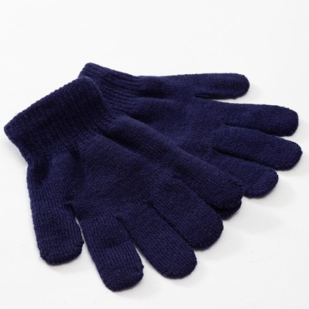Children's gloves minku "plain", col. Blue, rr 16 (10-12 years)-2