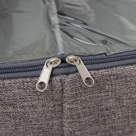 Shoe storage box "Ron", 58 × 30 × 15 cm, gray color-4