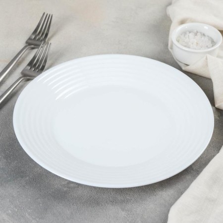 Plate flat Harena asean, d = 23 cm, white color-4
