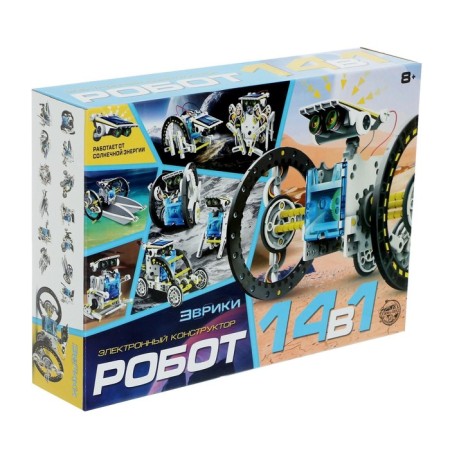 Set for experiments "Robot", 14 in 1, works from a solar battery-9