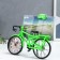 Photo frame Plastic with clock "Bicycle" mix 10x15 cm, 5.6x21.5x18 cm