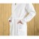Male dressing gown, shack, size 54, white color, waffle