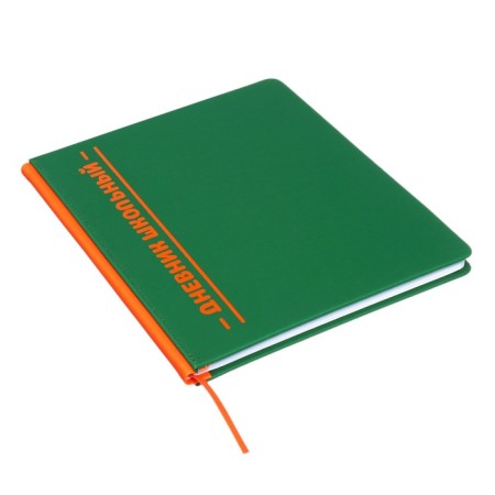 Universal diary for grades 1-11 Excellence, solid cover of artificial leather, silkography, lies, 48 ​​sheets, green-1