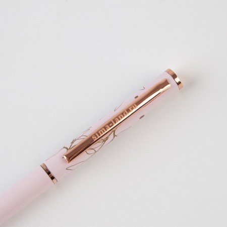 Gift handle "From March 8", metal, blue paste, 1 mm-3