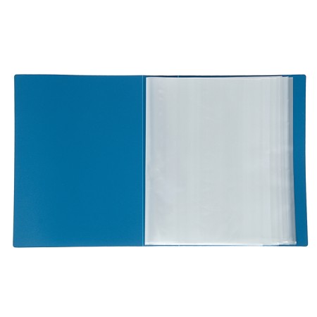Folder with 100 A4 inserts, 700 μm, calligrata, texture "sand", blue-1