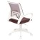 Armchair for operator Brabix Fly MG-396W, white plastic, mesh, brown TW-09A/TW-14C
