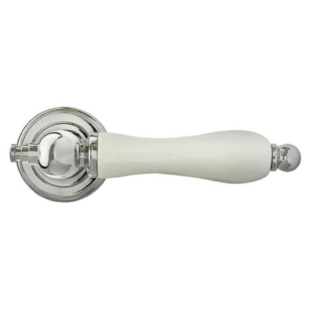 Door handle MH-42-Classic PC/W "Mart", color chromium, white-1
