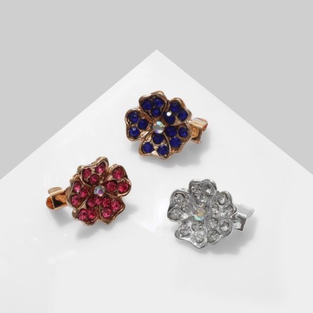 Brooch "Flower" miniature (indivisible packing 12 pcs., Price per pc.), Mix color-1