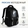 Youth backpack from lightning textiles, 5 pockets, black color
