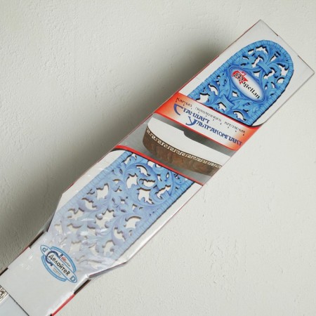 Binide cornice 180 cm, with a decorative bar 7 cm "Ultracompact. Sheet silver", white color-4