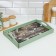 Wooden tray for breakfast "Provence. Apple petals", 43 × 27.5 × 7 cm, green