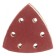 The triangle grinding bison 35583-080, perforated, P80, 93 x 93 x 93 mm, 5 pcs.