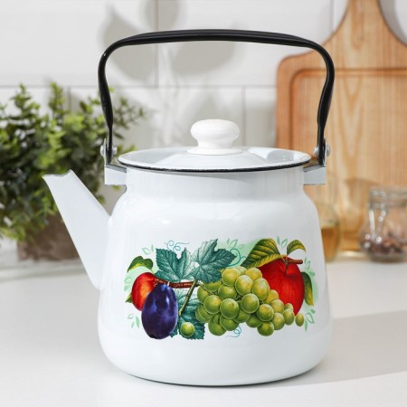 Teapot "Summer Gifts", 3.5 l, induction, white color