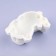 Mold "dog", silicone, 9.5 × 7 × 3.2 cm, white color