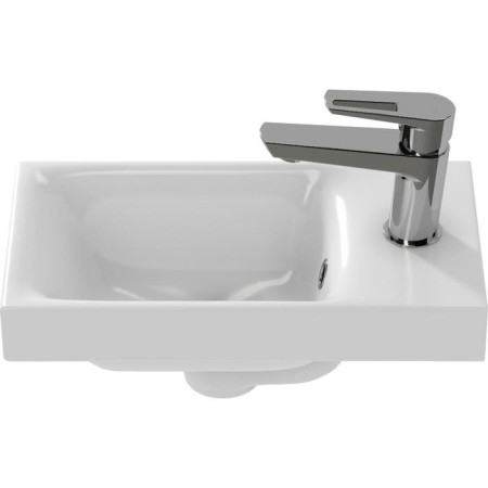 The built -in sink Cersanit Moduo 40, with 1 hole for the mixer, white-1