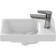 The built -in sink Cersanit Moduo 40, with 1 hole for the mixer, white