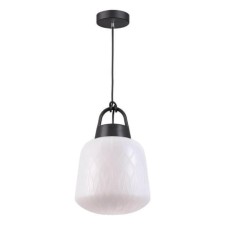 Street lamp, 1x60W E27, color white lampshade/black reinforcement