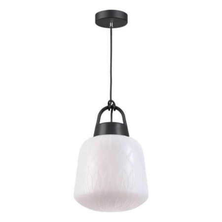 Street lamp, 1x60W E27, color white lampshade/black reinforcement