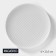 Porcelain plate Magistro line, d = 20.5 cm, white color