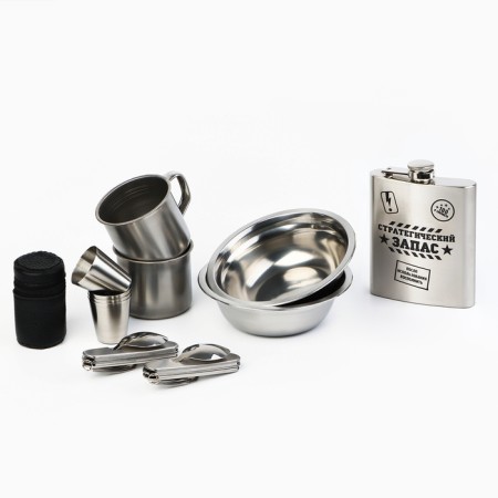 Set of picnic dishes tourist "Strategic stock", 8 items-3