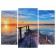 Modular picture "Bridge on the shore" (2-25x52; 1-30x60) 60x80 cm