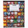 Notebook in a cage 18 sheets, 5 types of mix, cover covered cardboard, avengers
