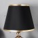 Ariadne's table lamp E27 40W black and gold 25x25x39 cm Risalux