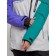 Ski jacket female winter, size 48, dark green color