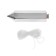 Plumb of cylindrical tundra, cord 5 meters, 200 g