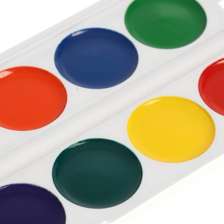 Watercolor 12 colors Calligrata, honey, without brush, plastic, mix-5
