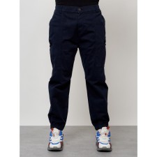 Cargo jeans men, size 52, dark blue color